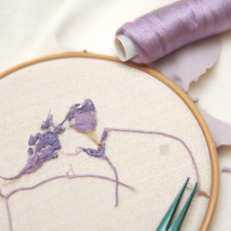 3. Lavendelstickerei: Mit Nadel und Faden zur Entspannung und Kreativität