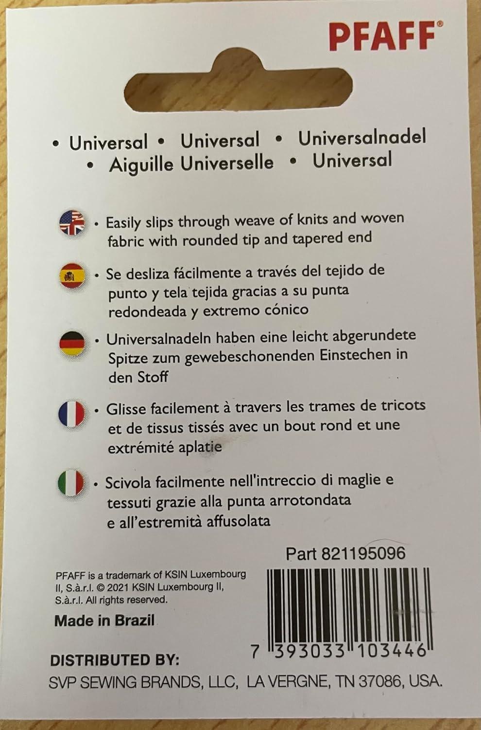 Kreative Kritik: Original Pfaff Nähmaschinennadeln für Pfaff Smarter – Universal 130/705 H Dicke 70-90