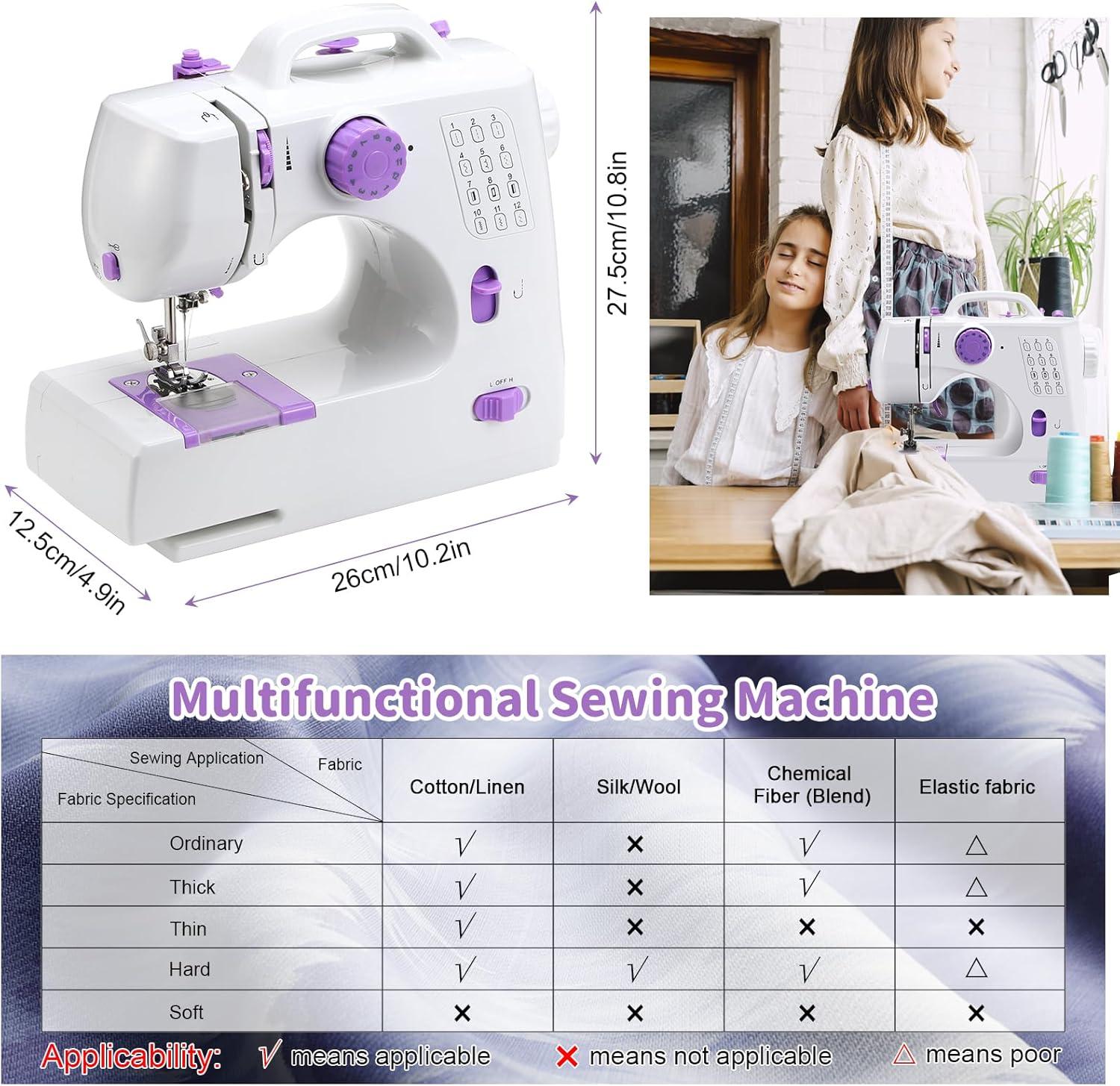 Anfänger Nähmaschine mit 12 Stichen: Praktisch und tragbar für DIY