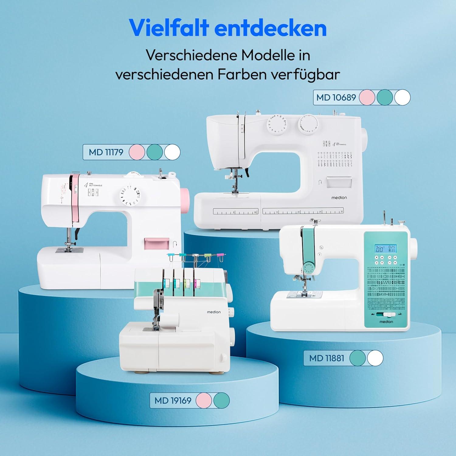 Top 10 Medion Nähmaschinen für Anfänger: Farbenfrohe Auswahl